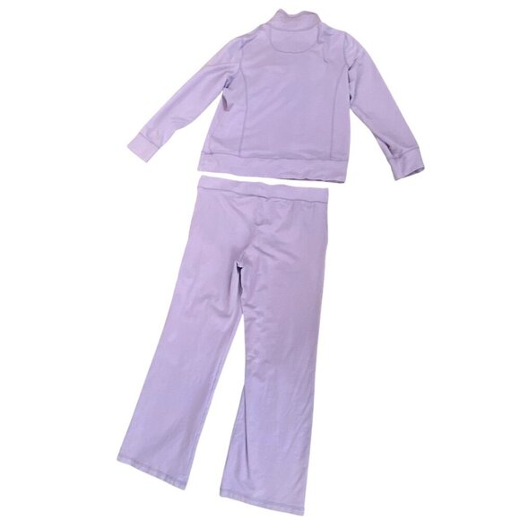 L.L. Bean 2-Piece Lounge Sweat Set Cotton Blend Women's XL Purple #29T - Picture 2 of 8